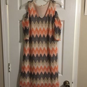 Cold shoulder dress